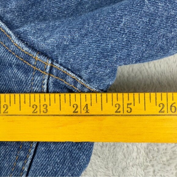 VTG Canyon Creek Storm Rider Blanket Lined Denim Trucker Jacket Men's Sz Medium - Picture 6 of 12